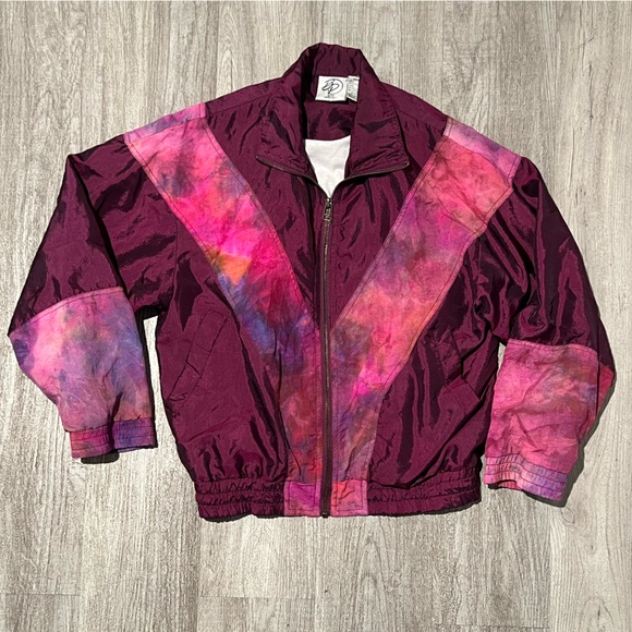 Beyond Performance Jackets & Blazers - Vintage Beyond Performance metallic maroon windbreaker